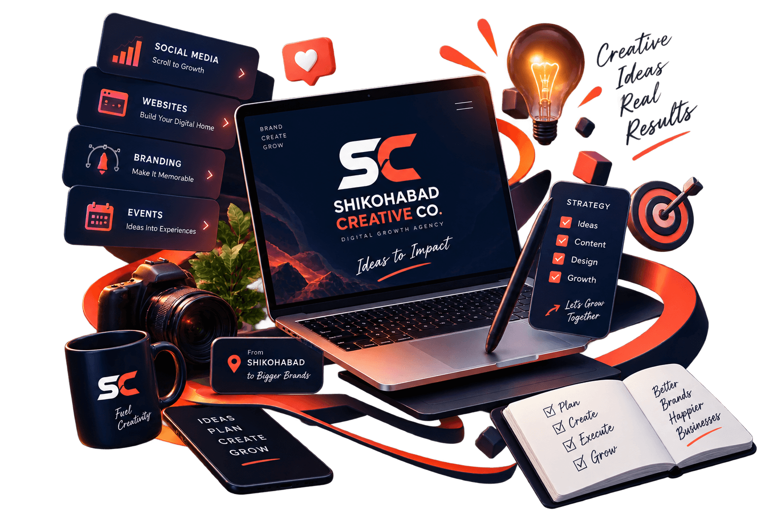 Shikohabad Creative Co. — social media, websites, branding and events