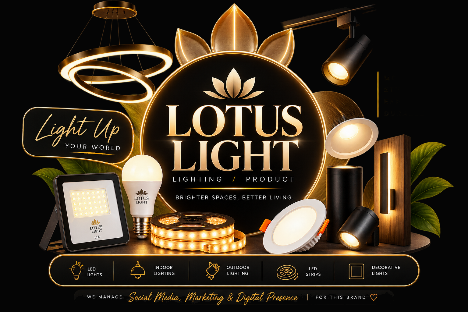 Creative presentation for Lotus Light
